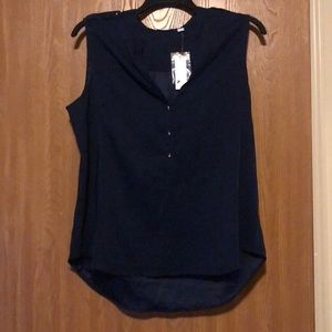 Navy blue tank top by New York and Company.